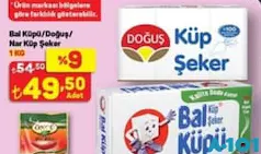 BALKÜPÜ/DOĞUŞ/NAR KÜP ŞEKER 1 KG